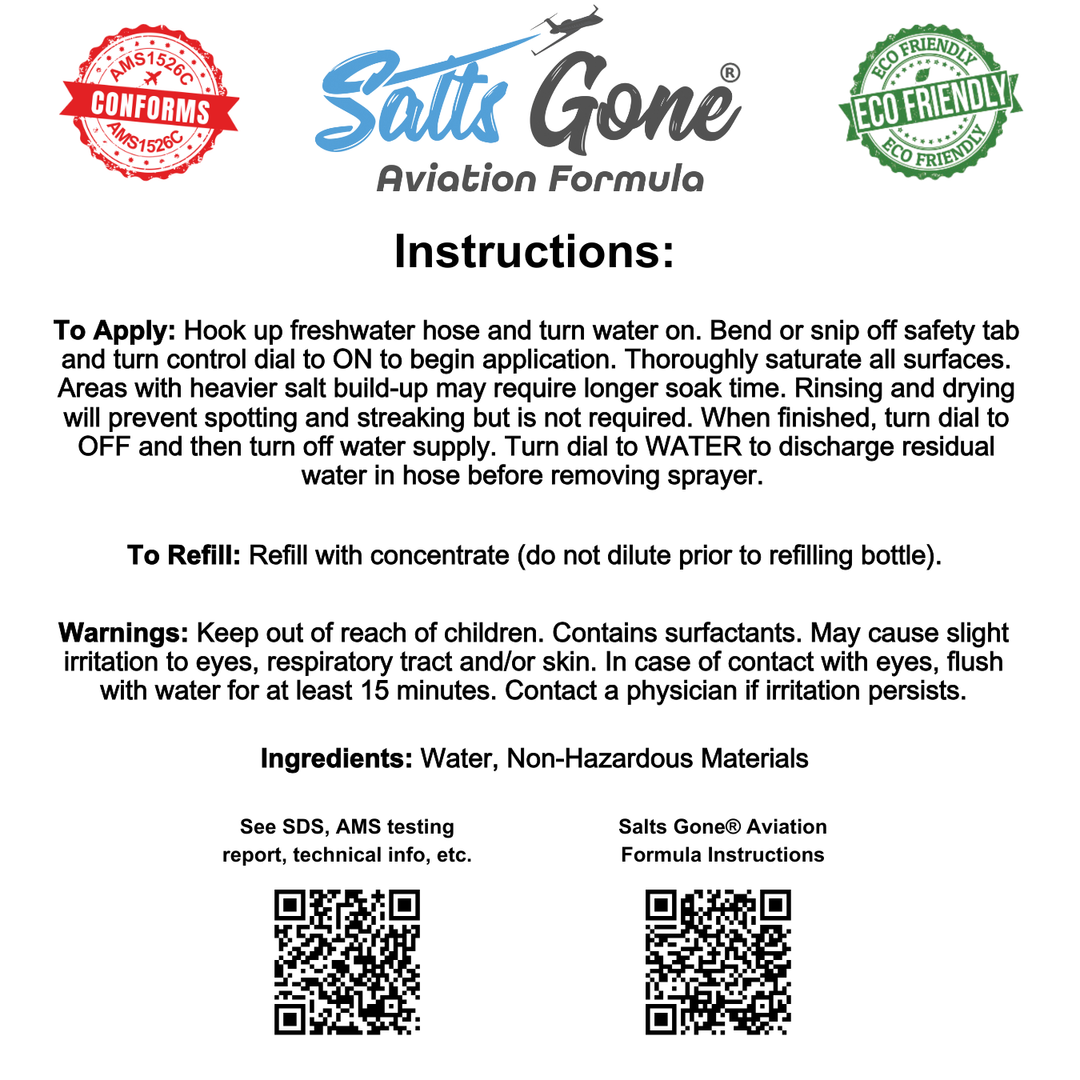 Salts Gone® Aviation Formula
