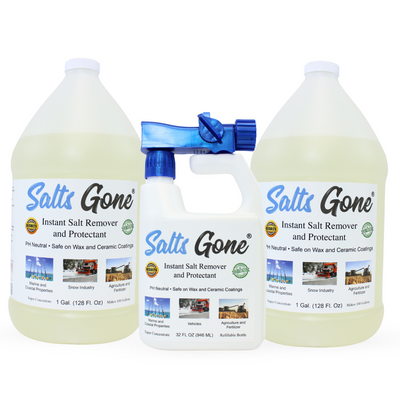 Combination Pack: 2 Gallons Salts Gone® and Hose End Sprayer