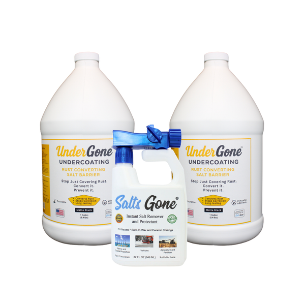 Pagel Under Gone™ Pack - 2 gallons of Under Gone™ and 1 Salts Gone® Hose End Sprayer