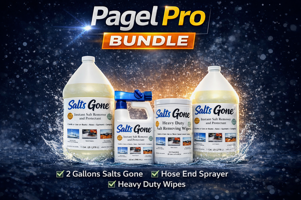 Pagel Pack - 2 gallons of Salts Gone®, Hose End Sprayer and Salts Gone® Wipes