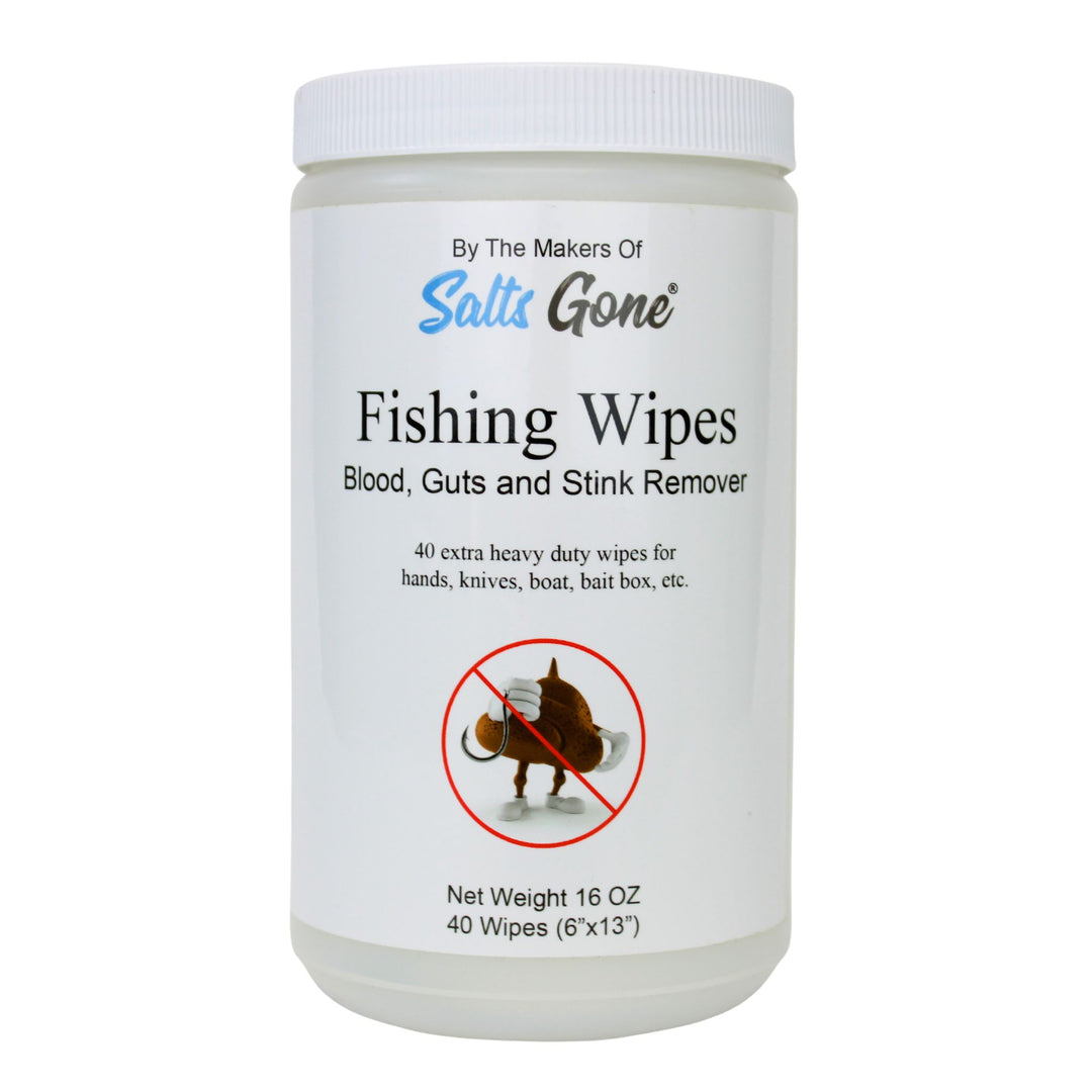 2 Pack Wipes - Salts Gone™ and Fishing Wipes
