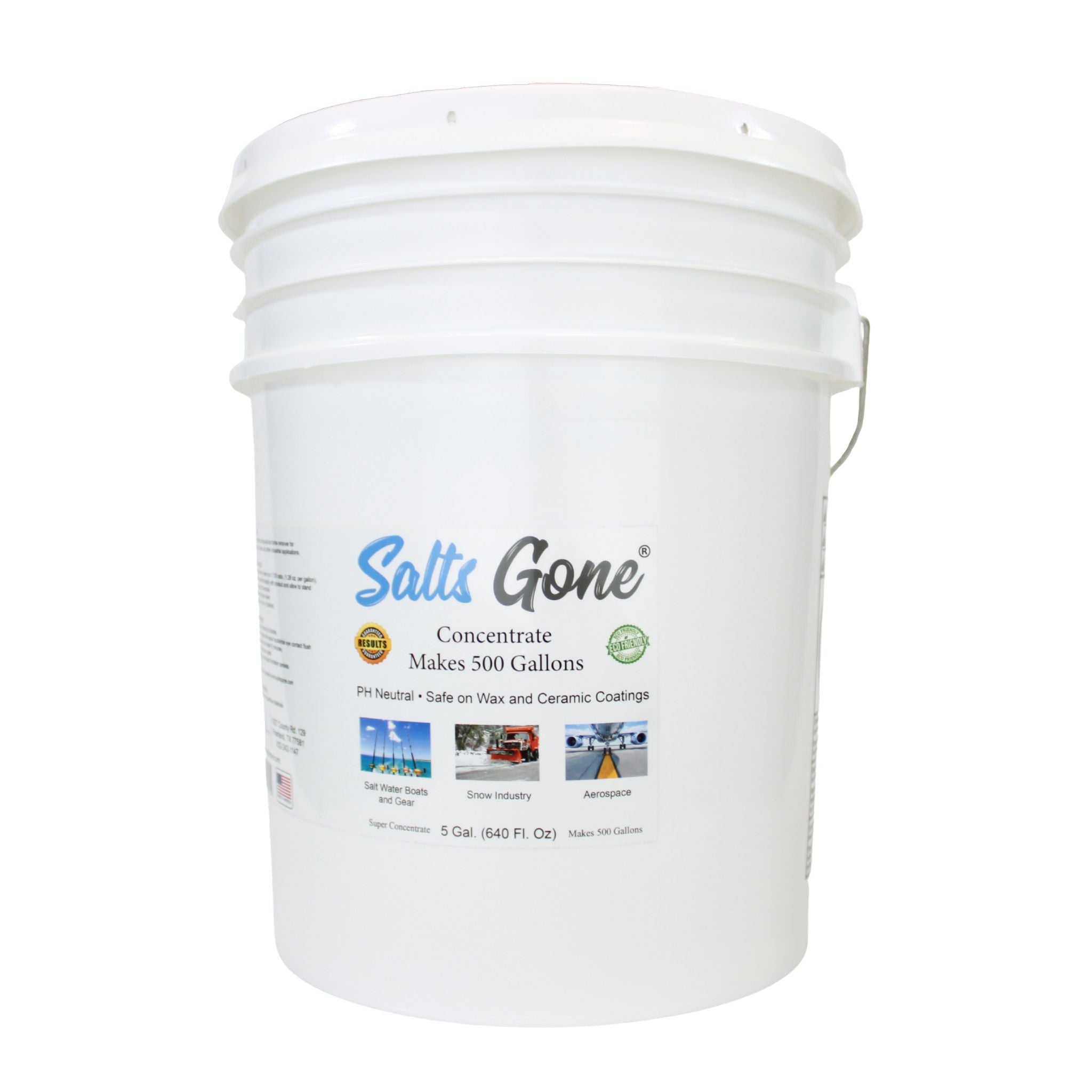 Combination Pack: 2 Gallons Salts Gone™, Hose End Sprayer, Motor Flush  Attachment