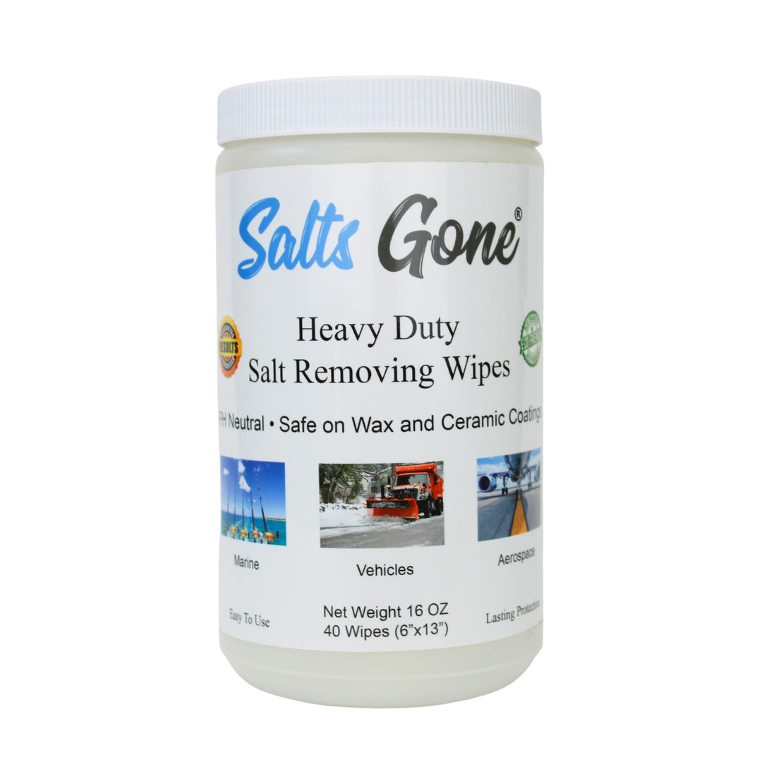 Use Salts Gone all over your boat/vehicle fabrics. Yes it does it job